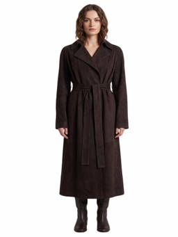 The Row - Brown Notched Lapel Trench Coat (XS)