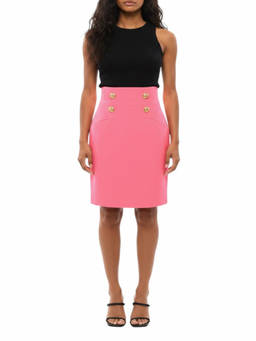 BALMAIN - Pink Knee Length Skirt