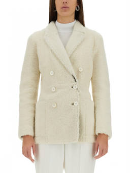 Alexander McQueen - White Peaked Lapel Trench Coat (S)