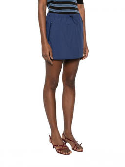 Gucci - Blue Solid Mini Skirt