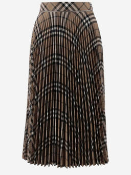 Burberry - Multi-Color Checked Pleated Skirt (23)