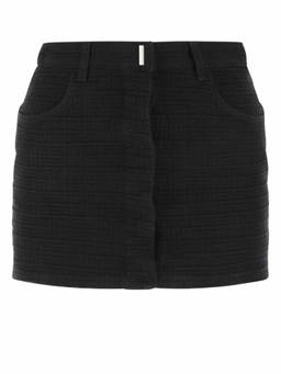 Givenchy - Black Denim Mini Skirt