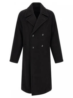 Lemaire - Black Double Breasted Coat