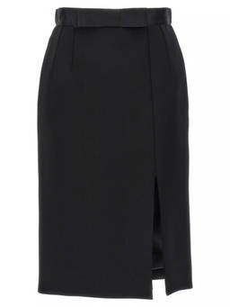 Dolce&Gabbana - Black Wool Pencil Skirt