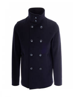 Herno - Navy Blue Tailored Coat