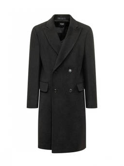 Boss - Black Double Breasted Coat