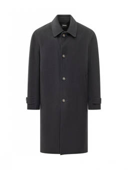 Boss - Black Single Breasted Coat