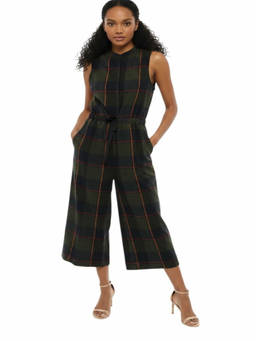 Woolrich - Green Checks Crew Neck Jumpsuit