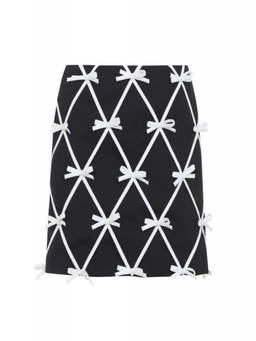 Moschino - Black Embellished Mini Skirt