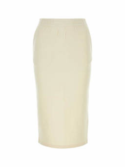 PRADA - Cream Cotton Skirt (26)