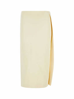 Jil Sander - Light Beige Wrap Midi Skirt