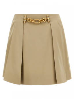 BALMAIN - Beige Chain Skirt