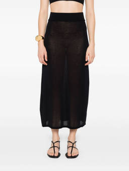 Toteme - Black Knitted Long Skirt (26)