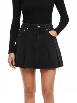 Diesel - Black Pleated Mini Skirt (27)