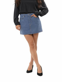 Ganni - Blue Stripes Mini Skirt (26)