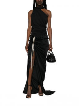 Rick Owens - Black Solid Maxi Skirt