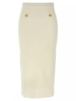 Alessandra Rich - White Midi Skirt (28)