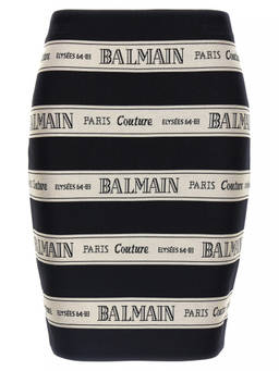 BALMAIN - Black Nastro Skirt (24)