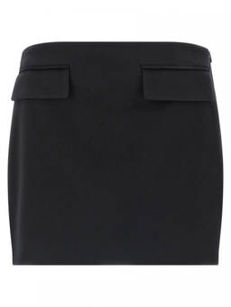 Ferragamo - Black Wool Mini Skirt