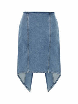 JW Anderson - Blue Rear Slit Midi Skirt (34)