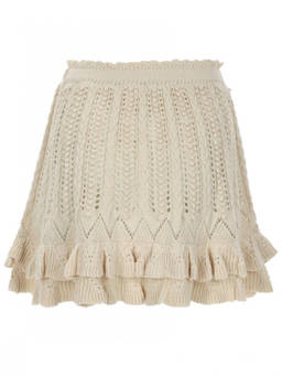 Marant Etoile - White Crochet Mini Skirt (28)
