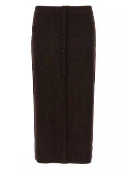 Victoria Beckham - Brown Bottoni Midi Skirt (26)