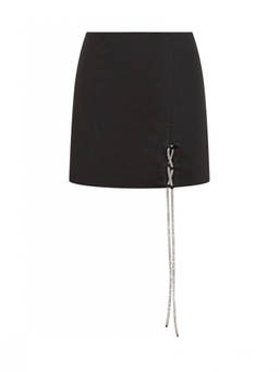 GIUSEPPE DI MORABITO - Black Embellished Mini Skirt (24)