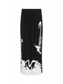 Lanvin - Black Pleated Long Skirt