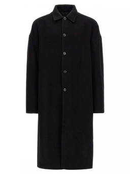 Rick Owens - Black Wool Trench Coat