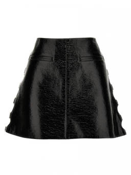 Courreges - Black Vinyl Miniskirt (28)