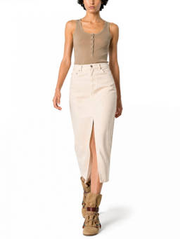 Isabel Marant - Beige Solid Maxi Skirt (26)