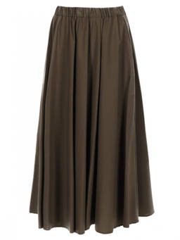 Aspesi - Khaki Solid Midi Skirt