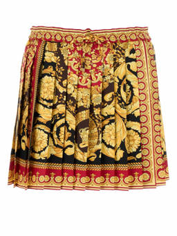 Versace - Multi-Color Printed Silk Mini Skirt (26)