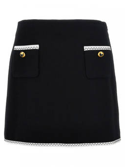 Moschino - Black Heart Button Skirt (30)