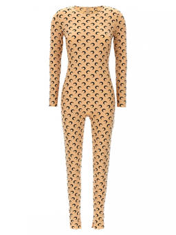 Marine Serre - Beige Moon Printed Jumpsuit