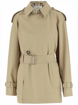 Burberry - Beige Gabardine Trench Coat (M)