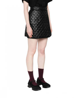 Moncler - Black Quilted Mini Skirt