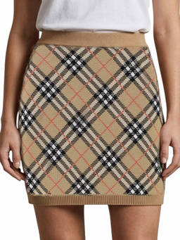 Burberry - Multi-Color Checks Mini Skirt