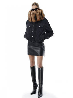 Alexander Wang - Black Solid Mini Skirt