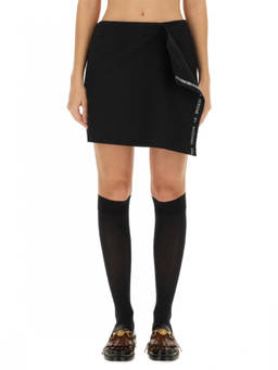 Moschino - Black Solid Mini Skirt