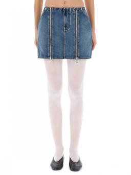 Jean Paul Gaultier - Denim Solid Mini Skirt