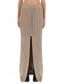 Rick Owens - Beige Solid Maxi Skirt (26)