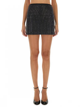 Sportmax - Black Embellished Mini Skirt (28)