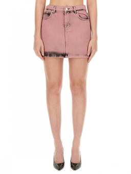 Moschino - Pink Solid Mini Skirt (29)