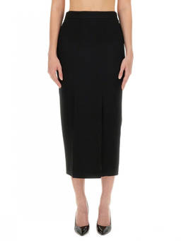Moschino - Black Solid Midi Skirt (26)