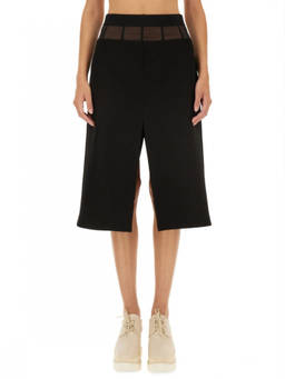 Stella McCartney - Black Solid Midi Skirt