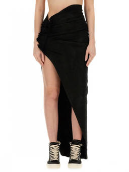 Rick Owens - Black Solid Maxi Skirt (30)
