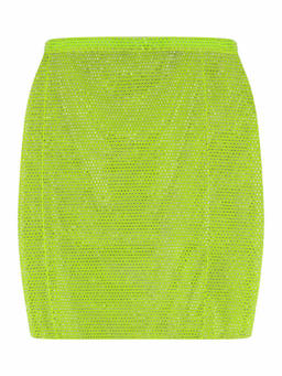 Santa Brands - Green Embellished Mini Skirt