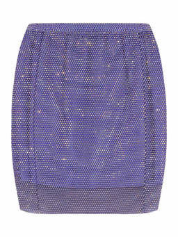Santa Brands - Purple Embellished Mini Skirt