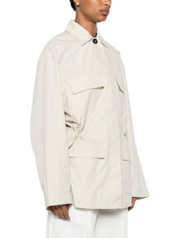 Toteme - White Shirt Collar Trench Coat (S)